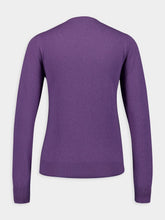 Miu Miu Slim-Fit Purple Cashmere Knit Cardigan