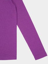 Miu Miu Wisteria Cashmere-Silk Crewneck Sweater
