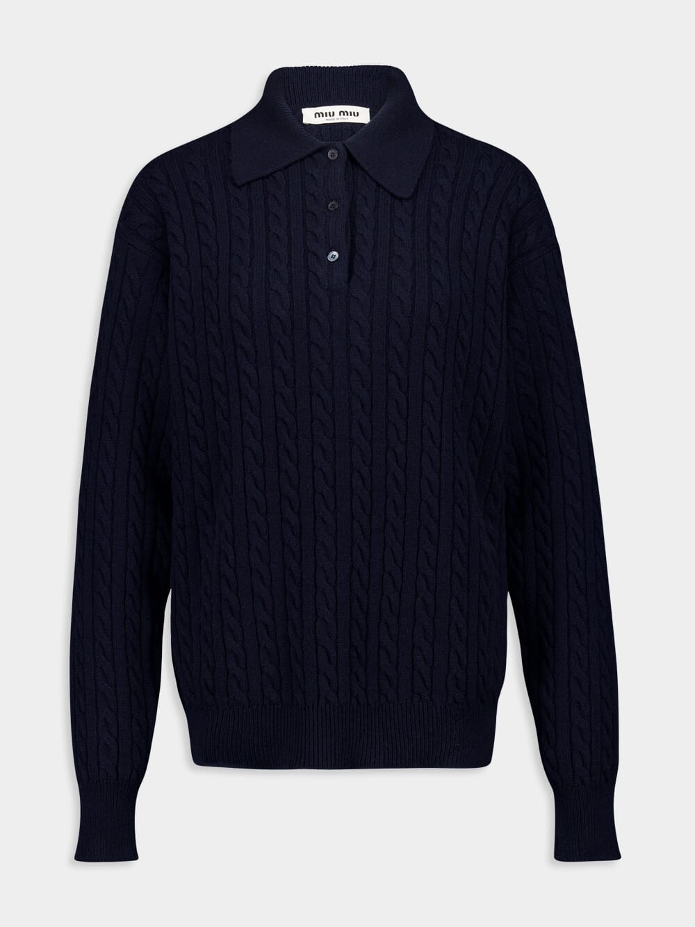 99AW miumiu knit polo shirt archive