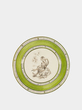 Paravicini Monkey Green Ceramic 12 Dessert Plate