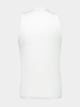James Perse White Ribbed Cotton-Lycra Tank Top