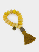 Studio Julia Atlas Light Yellow Prayer Bead Artwork
