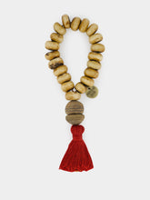 Studio Julia Atlas Light Brown Prayer Bead Artwork