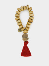 Studio Julia Atlas Light Brown Prayer Bead Artwork