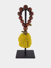 Studio Julia Atlas Brown and Gold Prayer Bead Artwork