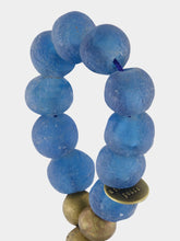 Studio Julia Atlas Blue and Black Prayer Bead Artwork