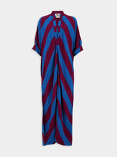 Paula x Marrakshi Morion Blue Striped Kaftan