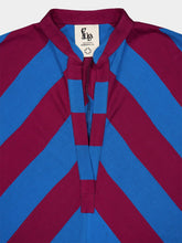 Paula x Marrakshi Morion Blue Striped Kaftan