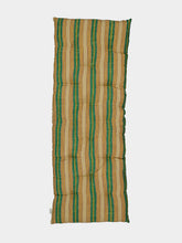 Madam Stoltz Camel and Green Striped Cotton Mattress