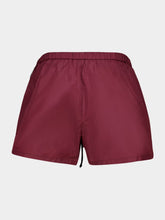 Miu Miu Amaranth Red Technical Fabric Shorts