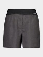 Miu Miu Ardesia Grey Superfine Wool Shorts