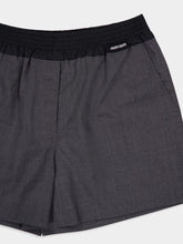 Miu Miu Ardesia Grey Superfine Wool Shorts