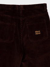 Miu Miu Cocoa Brown Corduroy Pants