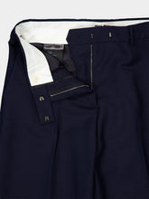Miu Miu Navy Kid Mohair Straight-Leg Pants