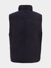 Brunello Cucinelli Navy Blue Suede Down Vest