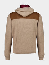 Brunello Cucinelli Brown Suede and Cashmere Hooded Bomber
