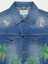 Casablanca Tennis Club Embroidered Denim Jacket
