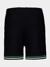 Casablanca Black Crochet Tennis Shorts