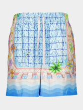 Casablanca Le Plongeon Silk Shorts