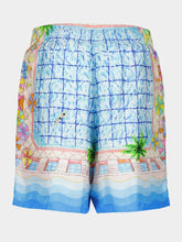 Casablanca Le Plongeon Silk Shorts