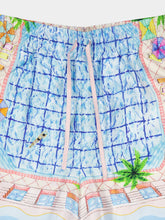 Casablanca Le Plongeon Silk Shorts