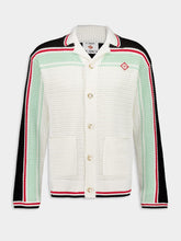 Casablanca Cotton Tennis Crochet Shacket in Multicolour