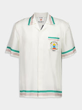 White Casa Way Short Sleeve Silk Shirt