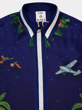 Casablanca Surf Club Midnight Silk Shirt