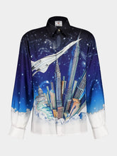 Casablanca Vol de Nuit Silk Twill Shirt