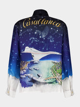 Casablanca Vol de Nuit Silk Twill Shirt