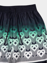 Casablanca Green Gradient Monogram Silk Shorts