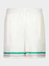 Casablanca White Casa Way Silk Shorts