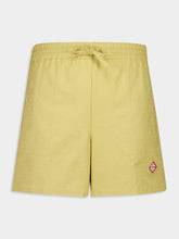 Casablanca Yellow Monogram Drawstring Cotton Shorts