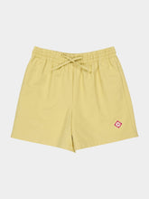 Casablanca Yellow Monogram Drawstring Cotton Shorts