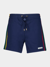 Casablanca Blue Colourblock Sweatshorts
