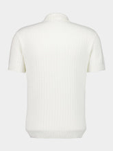 Casablanca White Boucle Polo Shirt
