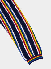 Casablanca Striped Crochet Shirt