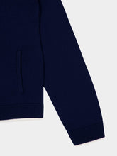 Casablanca Navy Knit Tennis Track Top