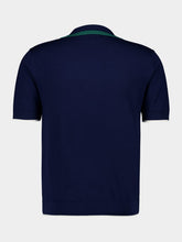 Casablanca Navy Knit Tennis Polo Shirt