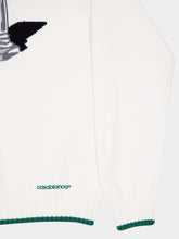 Casablanca White Intarsia Cotton Jumper