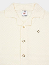 Casablanca White Textured Knitted Shirt