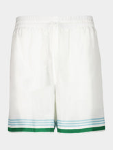 Casablanca White Metaphysical Tennis Icon Shorts