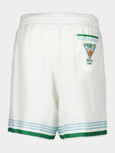 Casablanca White Metaphysical Tennis Icon Shorts