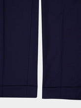 Casablanca Navy Wool Tailored Pleated Trousers