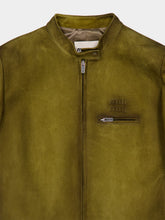 Miu Miu Green Waxed Suede Jacket