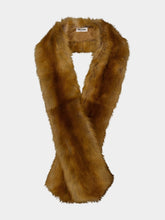 Miu Miu Caramel Shearling Fur Stole