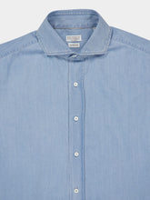 Brunello Cucinelli Light Blue Slim Fit Denim Shirt