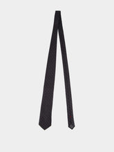 Brunello Cucinelli Anthracite Silk Geometric Tie