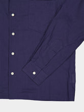 Bode Navy Voile Long Sleeve Shirt