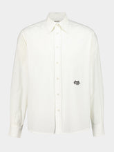 Bode White Monogrammed Poplin Shirt